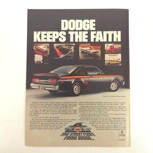 Vintage Dodge R/T Aspen Street Fleet Print Ad Muscle Car Garage Advertising Art